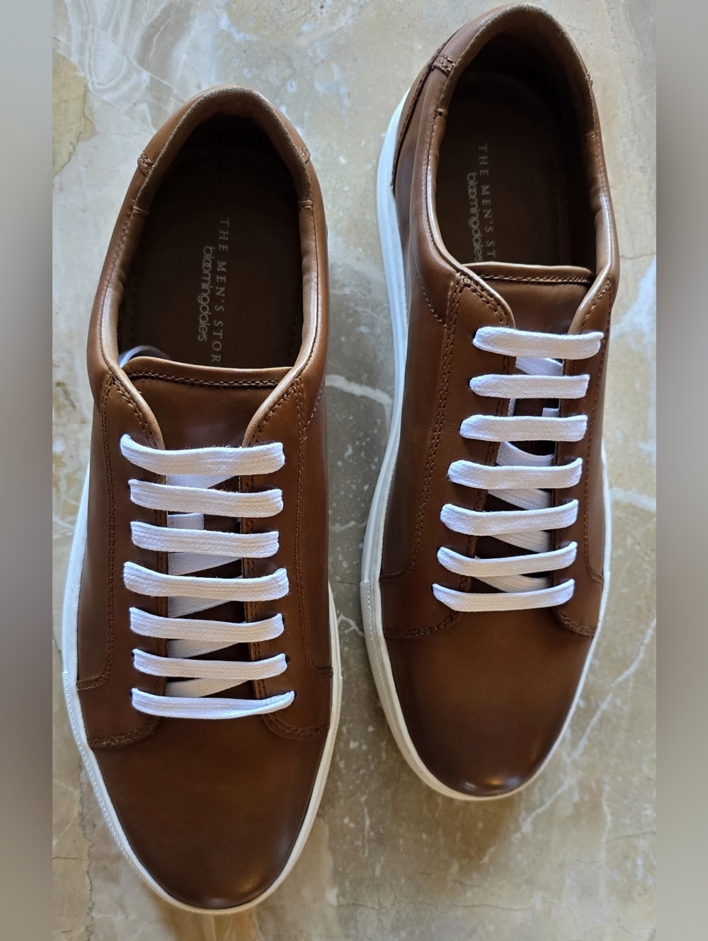 Bloomingdale's Mens Lace Up Sneakers, Sz 10